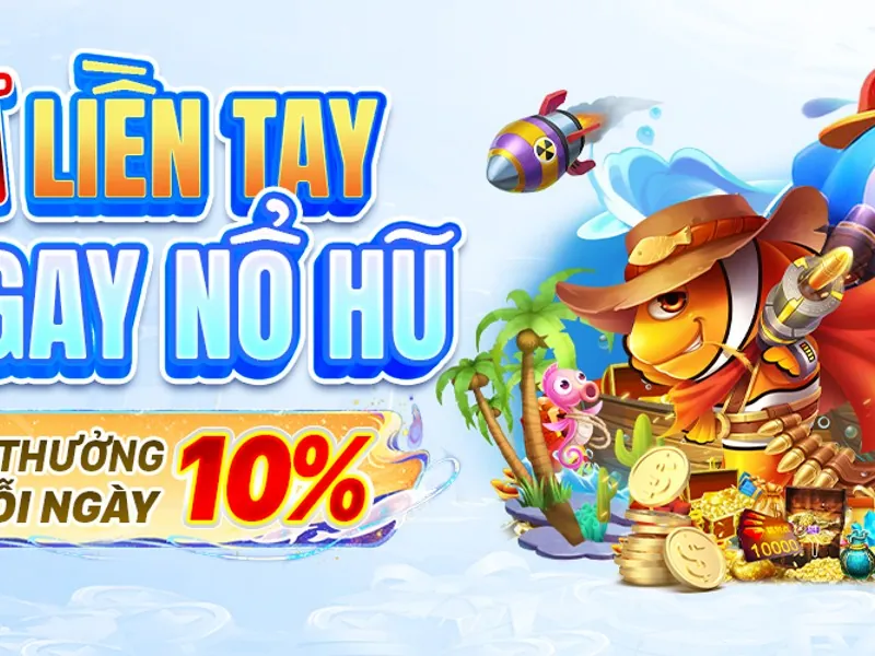 Giao diện game bắn cá 789b với nhiều loại cá rực rỡ và pháo thủ đang nhắm bắn.